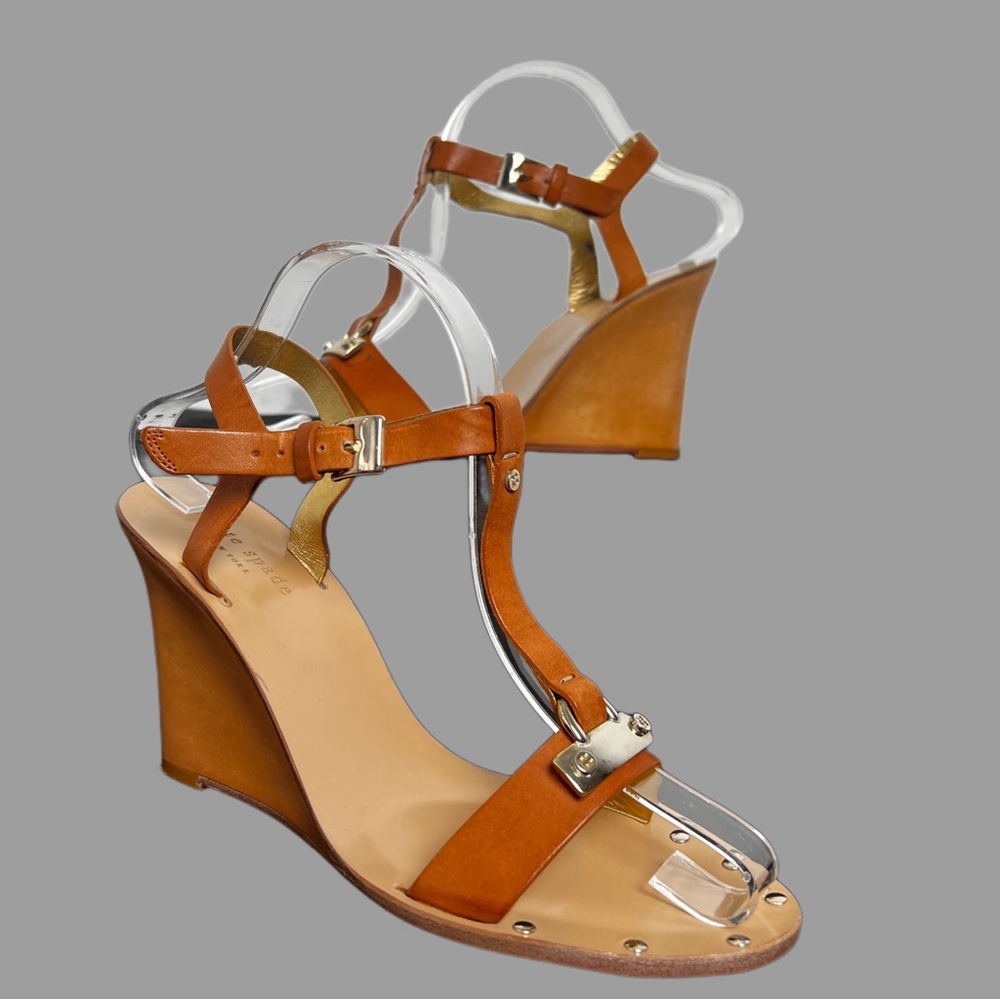 KATE SPADE New York Size 8 Open toe Wedge Sandals Made in Italy